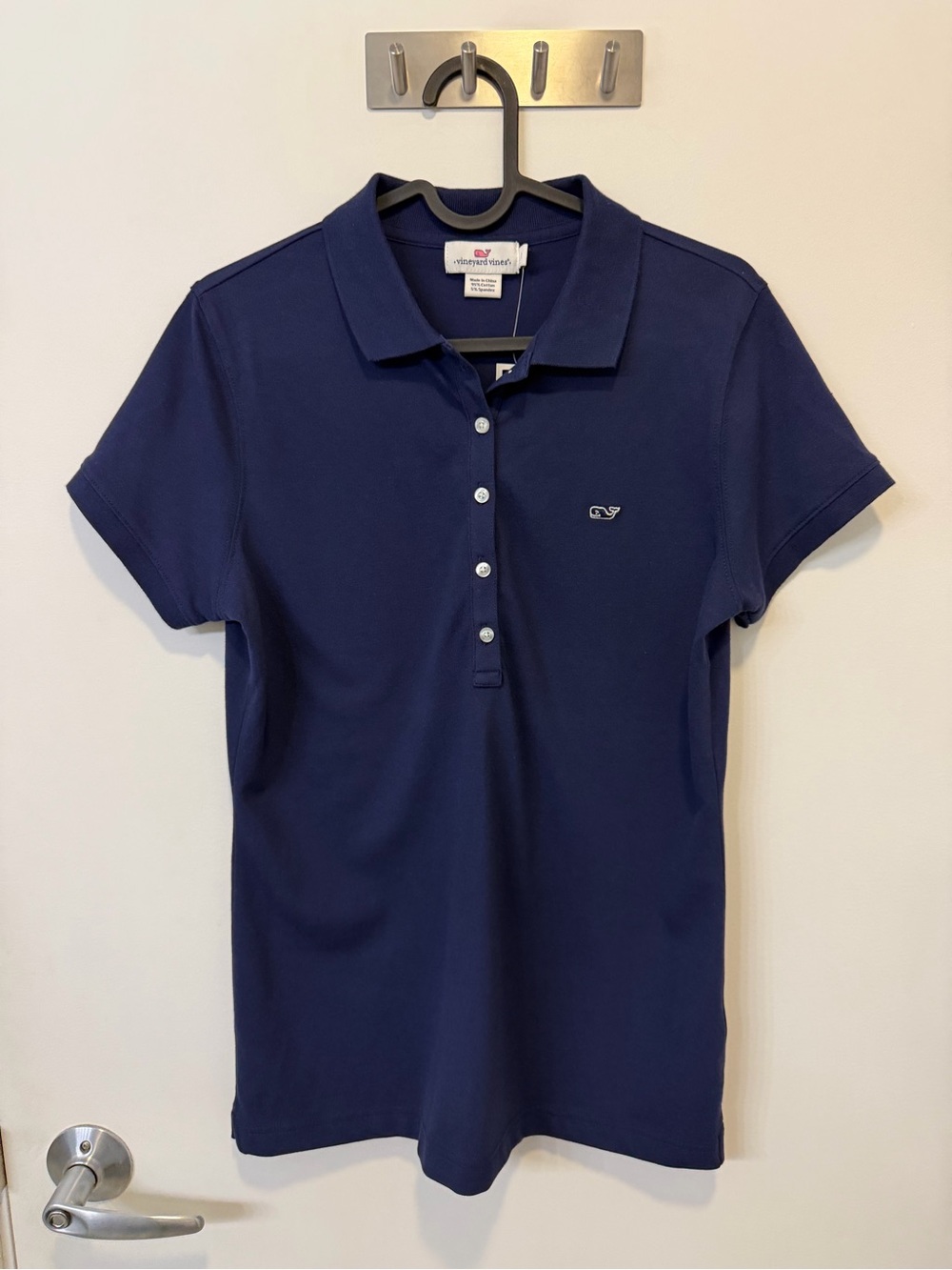 Vineyard Vines Women's Navy Short Sleeve Polo, size Small, retail price $65